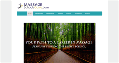 Desktop Screenshot of massageschoolsguide.com