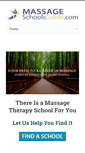 Mobile Screenshot of massageschoolsguide.com